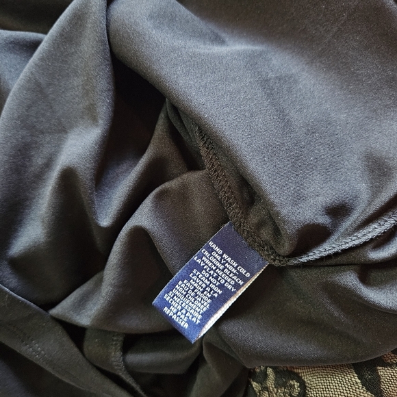 CHAPS Classic Lace Overlay Ruched Front Lined Mini Dress - Picture 7 of 8